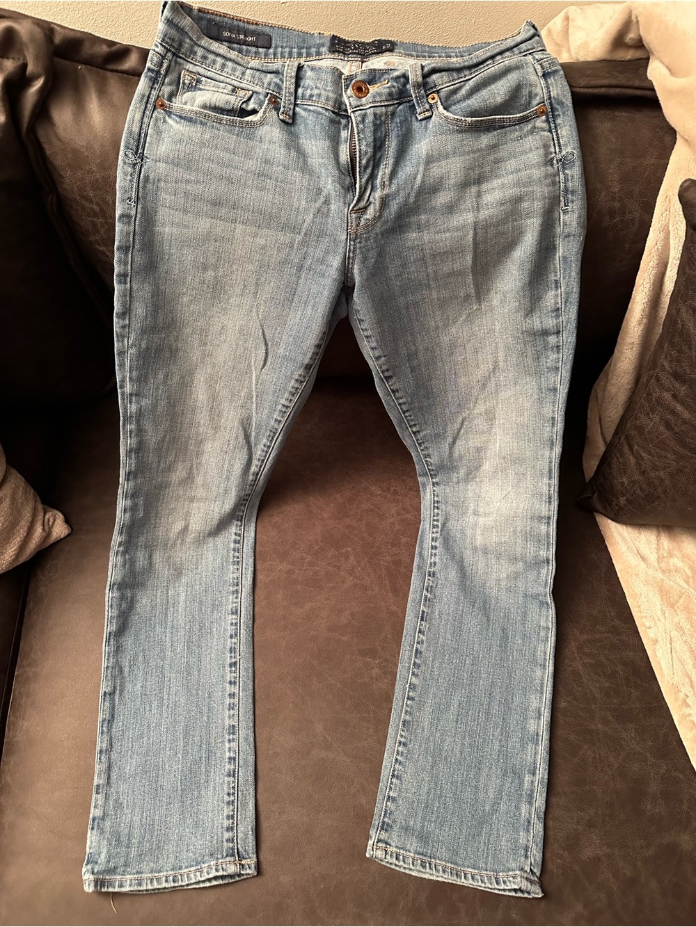 Lucky Brand Light Blue Straight-Leg Jeans